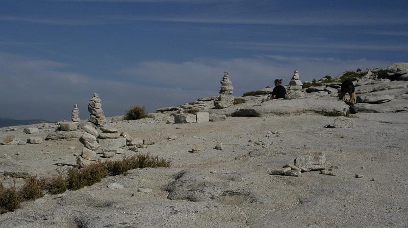 IMGP1617 - 2009-09-13 at 09-51-40 - Version 2.jpg - Mlonuments atop Half Dome